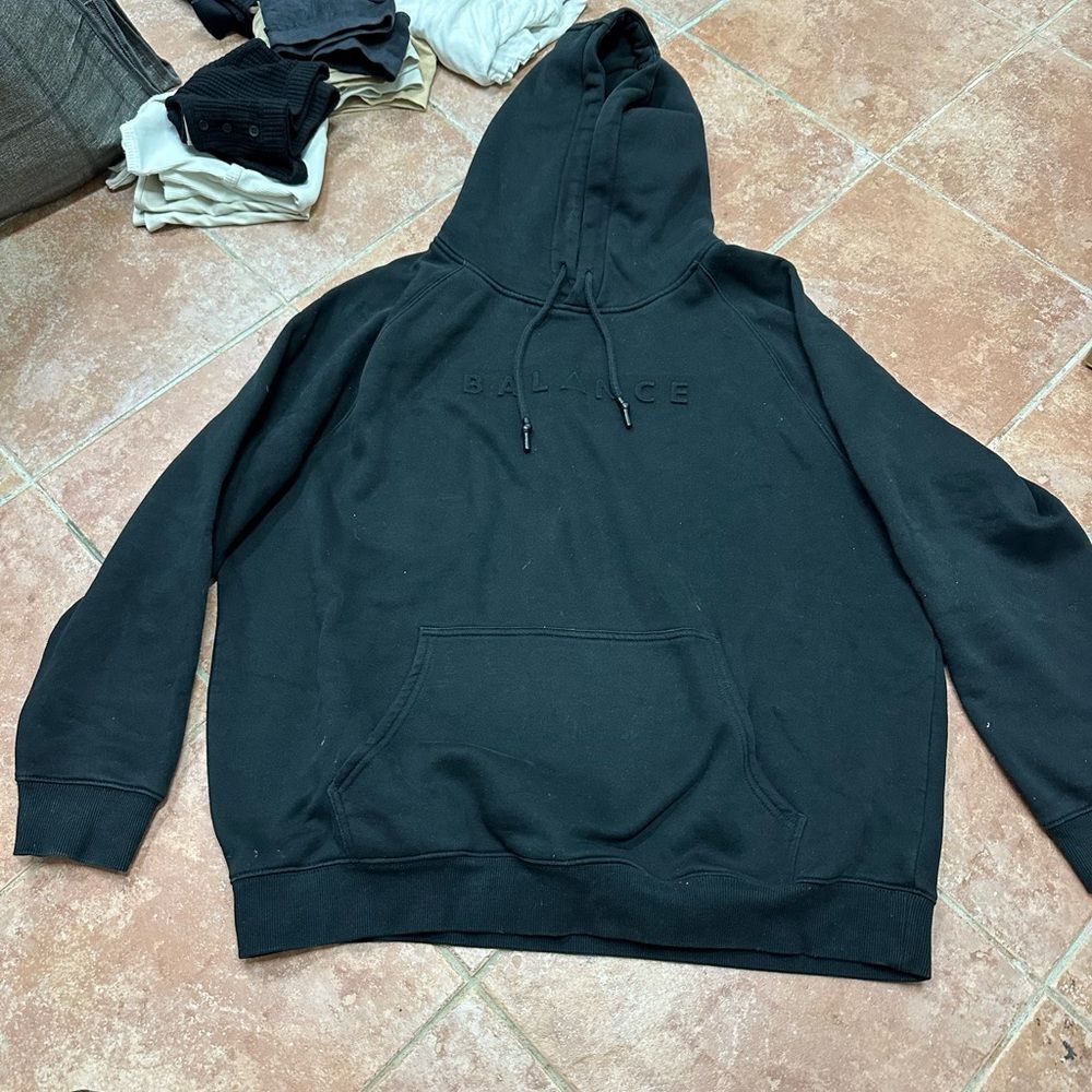 Balance athletica black oversized hoodie